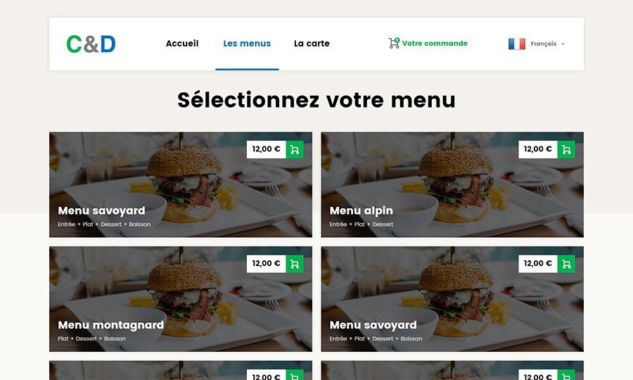 Sélection du Menu