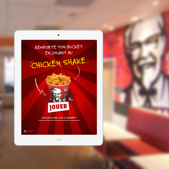 Mockup de l'application KFC