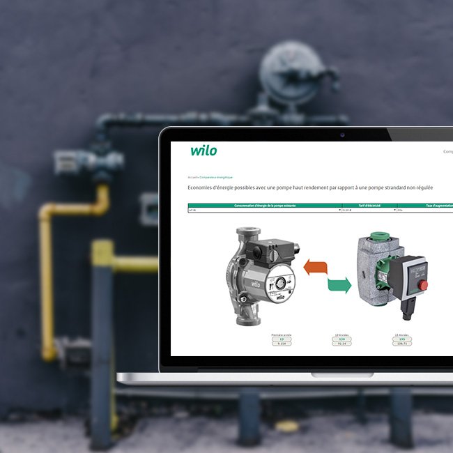 Interface réalisée pour Wilo